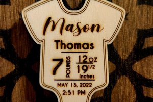 Baby Stat Magnet || Baby Stat Ornament || Baby Stats || Baby Time of Birth ||Custom Baby Gift || Personalized Baby Gift || Newborn Gift