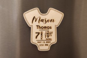 Baby Stat Magnet || Baby Stat Ornament || Baby Stats || Baby Time of Birth ||Custom Baby Gift || Personalized Baby Gift || Newborn Gift