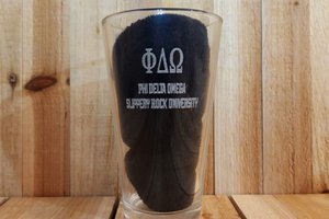 Custom Fraternity Beer Glass, Custom Sorority Beer Glass, Engraved Pint Glass