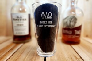 Custom Fraternity Beer Glass, Custom Sorority Beer Glass, Engraved Pint Glass