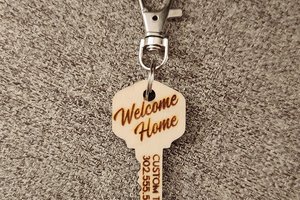Realtor Key Chain, Key Shaped Key Chain, VRBO Key Chains, AIR BNB Key Chains, Short Term Rental Keychain, Bulk Key Chains