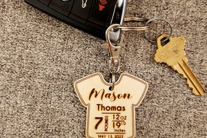 Baby Stats Key Chain, Baby Stat Ornament, Birth Stats Keychain, Baby Stats Ornament, Birth Stat Key Chain