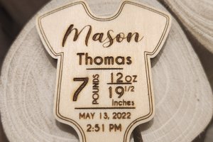 Baby Stat Magnet || Baby Stat Ornament || Baby Stats || Baby Time of Birth ||Custom Baby Gift || Personalized Baby Gift || Newborn Gift