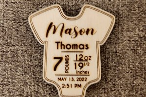 Baby Stat Magnet || Baby Stat Ornament || Baby Stats || Baby Time of Birth ||Custom Baby Gift || Personalized Baby Gift || Newborn Gift