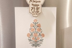 Baby Stat Magnet || Baby Stat Ornament || Baby Stats || Baby Time of Birth ||Custom Baby Gift || Personalized Baby Gift || Newborn Gift