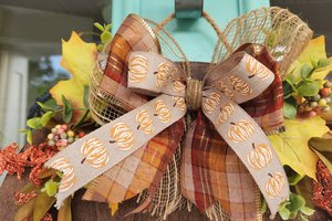 Pumpkin Door Hanger, Fall Door Sign, Welcome To Our Patch Sign, Thanksgiving Door Hanger, Autumn Welcome Sign, Halloween Door Sign, 3D sign