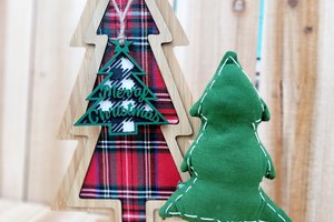 Buffalo Check Ornaments | Layered Christmas Ornaments | Checkered Ornament | Plaid Ornament | Buffalo Plaid | Green and White Christmas