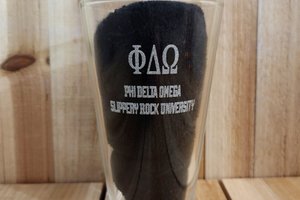 Custom Fraternity Beer Glass, Custom Sorority Beer Glass, Engraved Pint Glass