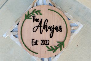 Custom Family Sign, Wedding Sign, Just Married Sign, Established Sign, Custom Wood Sign, Personalized Sign, Custom Wood Sign