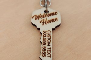 Realtor Key Chain, Key Shaped Key Chain, VRBO Key Chains, AIR BNB Key Chains, Short Term Rental Keychain, Bulk Key Chains