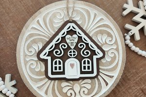 Personalized Gingerbread Ornament, Gingerbread House Ornament, First Home Ornament, New Home Ornament