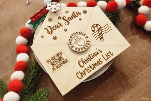 Custom Christmas List Ornament, Personalized Dear Santa Letter Ornament, Letter from Santa