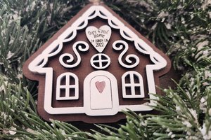Personalized Gingerbread Ornament, Gingerbread House Ornament, First Home Ornament, New Home Ornament