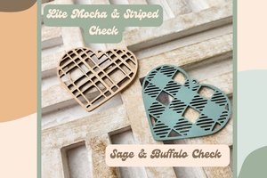 Valentines Day Tags, Valentine Basket Tags, Wooden Name Tags, Easter Basket Tag, Gift Tags, Easter Tags, Easter Basket, Buffalo Check, Heart