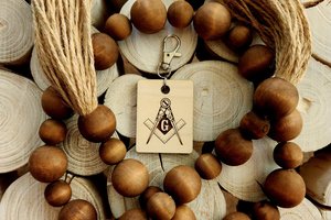 Custom Masonic Key Chain, Personalized Masonic Key Chain, Custom Engraved Keychain