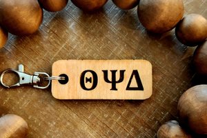Custom Sorority Key Chain, Personalized Sorority Keychain, Name Key Chain, Greek Key Chain, Chapter Keychain