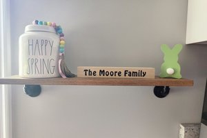 Wooden Name Sign, Name Sign, Custom Sign, Last Name Sign, Personalized Family Name Shelf Sitter, Mantel Decor, Family Sign, Custom Name Sign