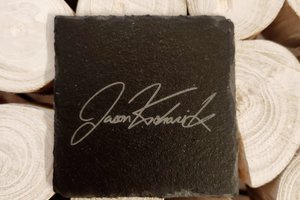 Custom Drink Coasters, Personalized Coasters, Custom Slate Coasters, Custom Stone Coasters, Signature Engraved Coasters