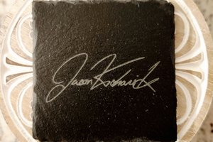 Custom Drink Coasters, Personalized Coasters, Custom Slate Coasters, Custom Stone Coasters, Signature Engraved Coasters