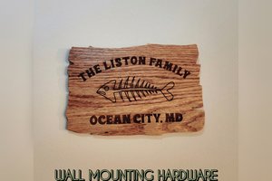 Live Edge Oak Sign - Custom Wood Sign