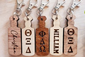 Custom Fraternity Key Chain, Sorority Key Chain, Fraternity Sorority Keychain, Greek Letters, Keychain