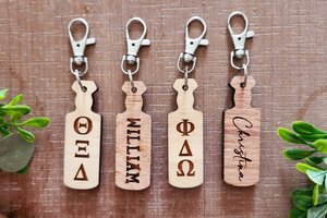 Custom Fraternity Key Chain, Sorority Key Chain, Fraternity Sorority Keychain, Greek Letters, Keychain