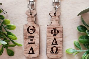 Custom Fraternity Key Chain, Sorority Key Chain, Fraternity Sorority Keychain, Greek Letters, Keychain