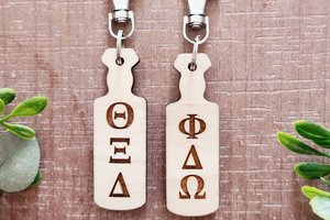Custom Fraternity Key Chain, Sorority Key Chain, Fraternity Sorority Keychain, Greek Letters, Keychain