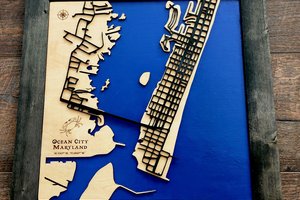 Custom Wood Map, 3D Map, City Map, River Map, Lake Map, House Map, Home Map, Wooden Map