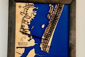 Custom Wood Map, 3D Map, City Map, River Map, Lake Map, House Map, Home Map, Wooden Map