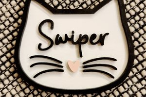 Custom Catio Sign - Cat Name Ornament, Cat Memorial