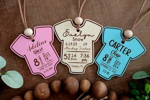 Birth Stats Ornament, Baby Stats Ornament, Customizable, Newborn Ornaments, Baby's First Christmas, Birth Stats, Baby Stats