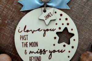 Memorial Ornament, Christmas Memorial Ornament, Personalized Memorial Ornament, Christmas In Heaven Ornament, I Miss You Ornament, Loss of