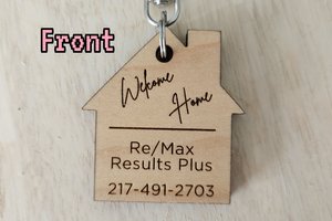 Realtor Logo Keychain || New Home Keychain || VRBO Keychain || AIR BNB Keychain || Bulk Keychains || Cabin Keychain || Short Term Rental