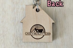 Realtor Logo Keychain || New Home Keychain || VRBO Keychain || AIR BNB Keychain || Bulk Keychains || Cabin Keychain || Short Term Rental