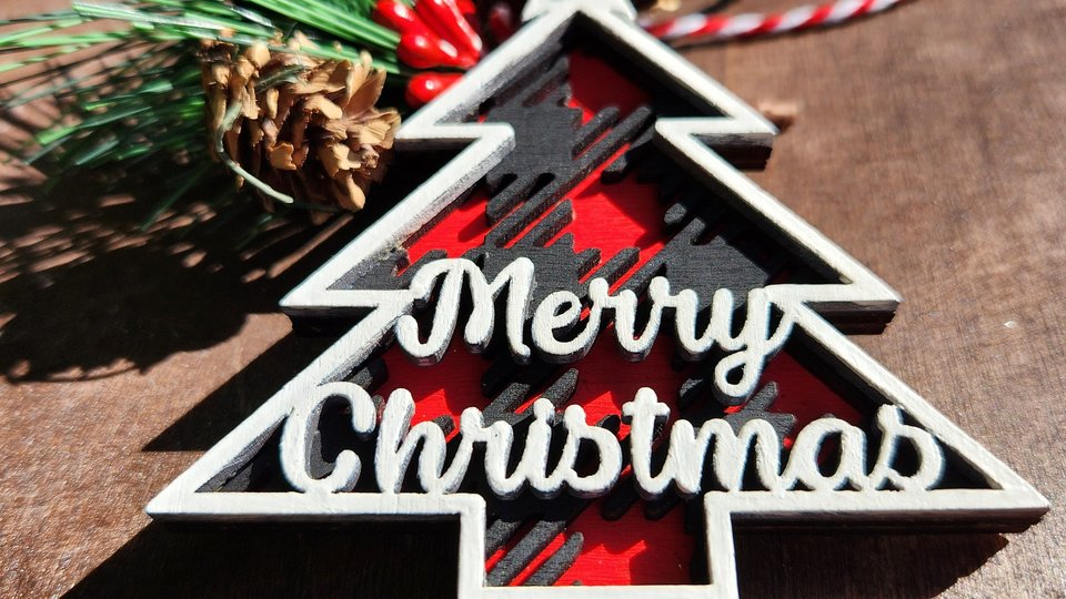 Buffalo Check Ornaments, Buffalo Plaid Ornaments, Layered Christmas Ornaments, Checkered Ornament, Buffalo Plaid, Red and Black Buffalo