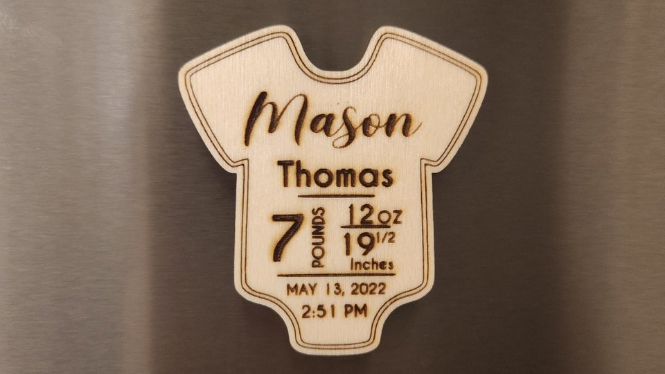 Baby Stat Magnet || Baby Stat Ornament || Baby Stats || Baby Time of Birth ||Custom Baby Gift || Personalized Baby Gift || Newborn Gift