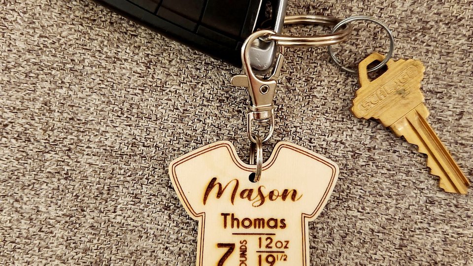 Baby Stats Key Chain, Baby Stat Ornament, Birth Stats Keychain, Baby Stats Ornament, Birth Stat Key Chain