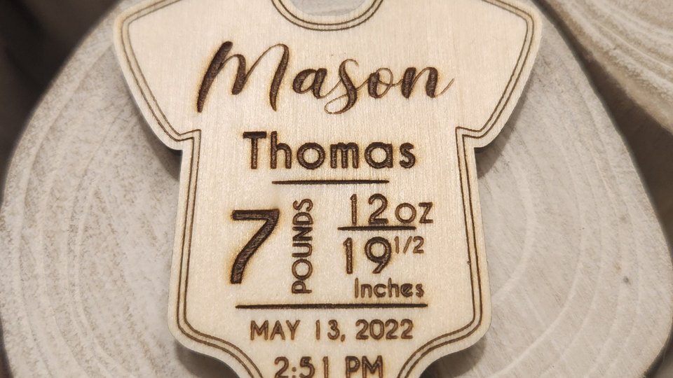 Baby Stat Magnet || Baby Stat Ornament || Baby Stats || Baby Time of Birth ||Custom Baby Gift || Personalized Baby Gift || Newborn Gift