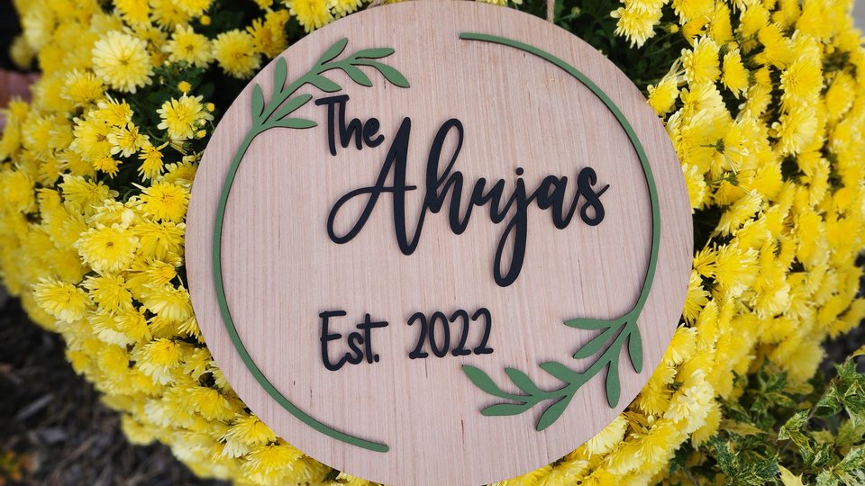 Custom Family Sign, Wedding Sign, Just Married Sign, Established Sign, Custom Wood Sign, Personalized Sign, Custom Wood Sign