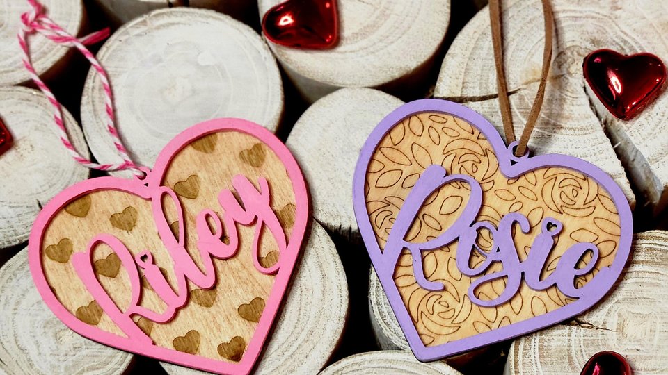 Valentine's Day Tag, Valentine Basket Tag, Custom Valentines Day Basket Tags, Valentine's Day Name Tags, Valentines Day Gift Tags, Heart Tag