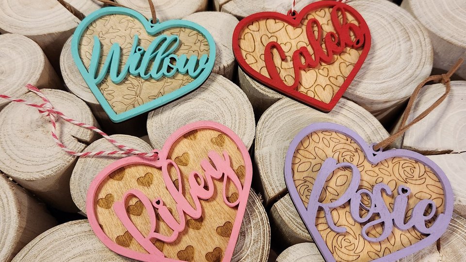 Valentine's Day Tag, Valentine Basket Tag, Custom Valentines Day Basket Tags, Valentine's Day Name Tags, Valentines Day Gift Tags, Heart Tag