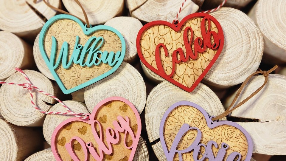 Valentine's Day Tag, Valentine Basket Tag, Custom Valentines Day Basket Tags, Valentine's Day Name Tags, Valentines Day Gift Tags, Heart Tag