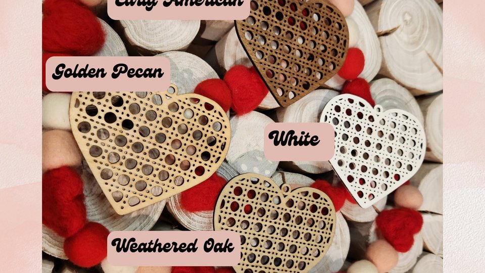 Valentine's Day Tags, Custom Valentines Day Basket Tags, Wooden Name Tags, Valentine Heart Tag, Rattan Cane Gift Tag, Gift Basket Tag, Vday