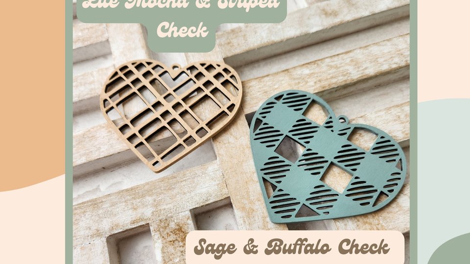 Valentines Day Tags, Valentine Basket Tags, Wooden Name Tags, Easter Basket Tag, Gift Tags, Easter Tags, Easter Basket, Buffalo Check, Heart