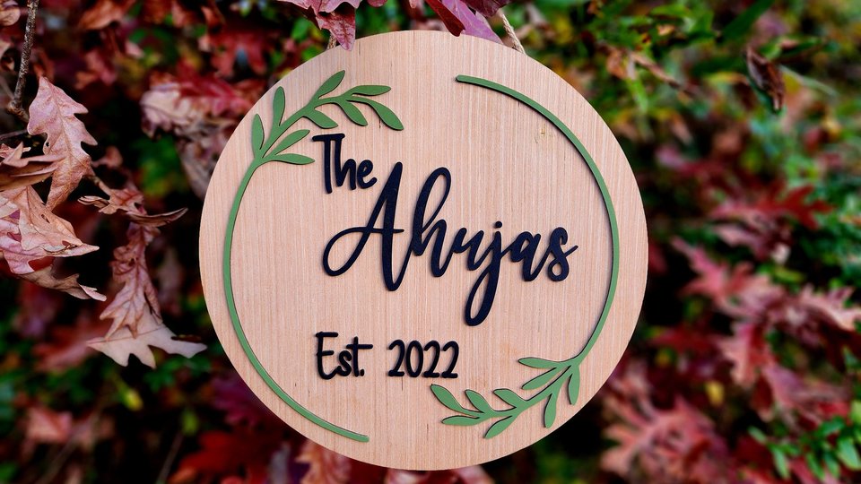 Custom Family Sign, Wedding Sign, Just Married Sign, Established Sign, Custom Wood Sign, Personalized Sign, Custom Wood Sign