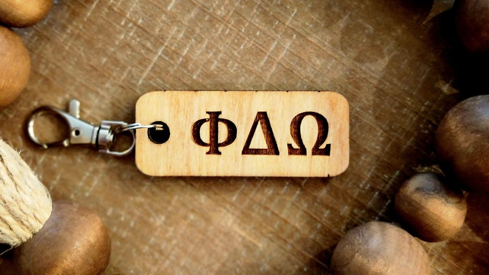Custom Fraternity Key Chain, Personalized Fraternity Keychain, Name Key Chain, Greek Key Chain, Keychain