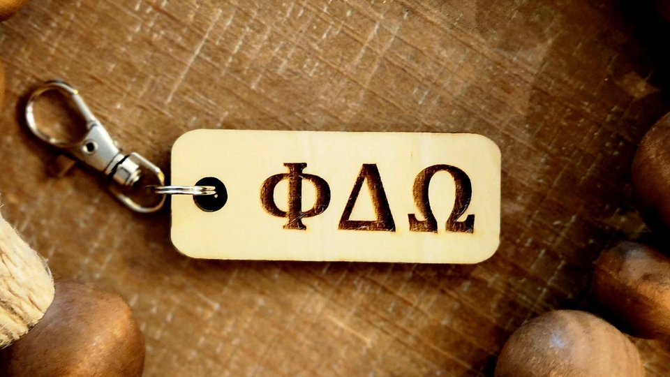 Custom Fraternity Key Chain, Personalized Fraternity Keychain, Name Key Chain, Greek Key Chain, Keychain