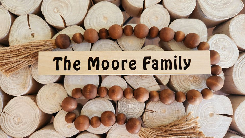 Wooden Name Sign, Name Sign, Custom Sign, Last Name Sign, Personalized Family Name Shelf Sitter, Mantel Decor, Family Sign, Custom Name Sign
