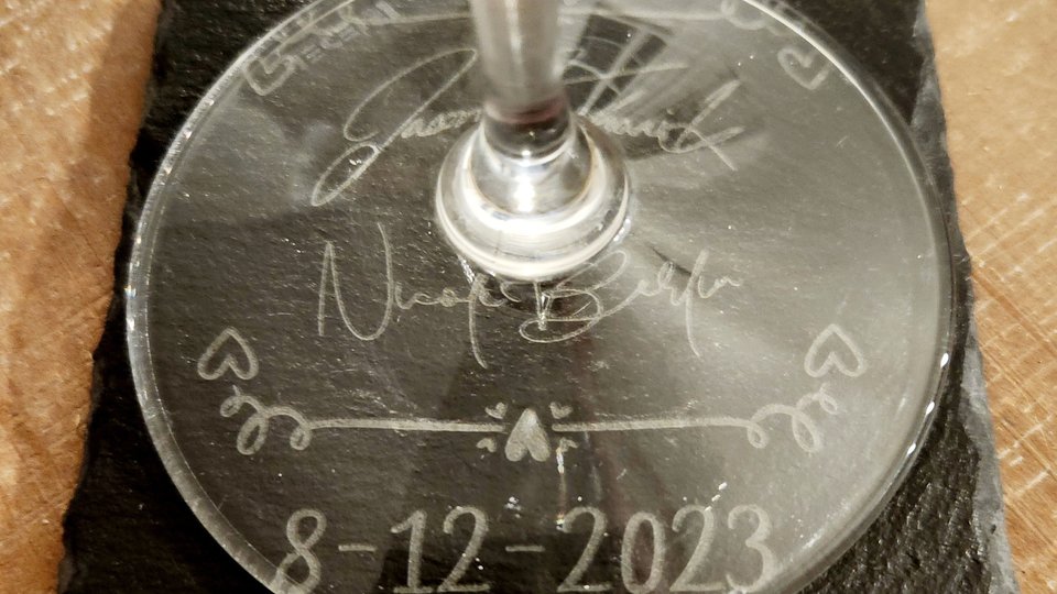 Custom Wedding Coasters With REAL SIGNATURES, Personalized Wedding Coasters, Custom Stone Coasters, Custom Slate Coasters